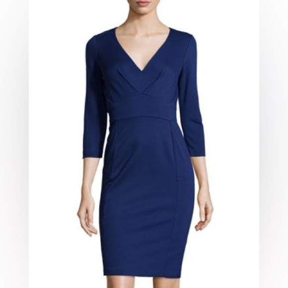 Catherine Malandrino Dresses & Skirts - Catherine Malandrino Blue V-Neck Dress Size 2